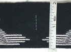 Machine Embroidered Elite Patch  Grey Threads On Black Wool