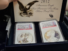 2012-s Silver Perfect Ngc Pf 70 Ultra Cameo And The Reverse Pf 70 2 Coin Set   