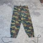Vintage 50s 1958 Belgian Jigsaw Brushstroke Camo Pants Begetex