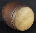 Antique Japan Buddhist Drum Taiko Hand Craft 1880 Temple Instrument