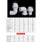 90 Degree Elbow Pvc Bulkhead Tank Connector Filtration Tubes For Aquarium20-50mm