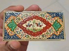 5 Vintage Persian Miniature Paintings Hand Painted Islamic Polo Art Panels 10x5