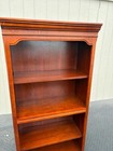 67505 Traditional Cherry Wood Bookcase With Beaded Trim Detail
