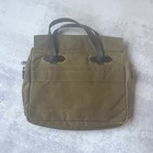Nwt Filson 24 Hour Tin Cloth Briefcase   Dark Tan   Made In Usa   Euc   No Strap