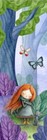Whimsical Bookmark - Girl In Colorful Forest  Gift For Book Readers