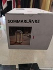 Ikea Sommarlanke Table Lamp Lantern 11  Beige Led Decorative 805 439 46 New