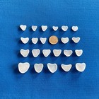 Genuine Beach Sea Glass Perfectly Heart-shaped Beautiful Whites Surf-tumbled