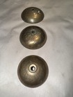Set Of 3 Matching Antique Engraved Bells For Swiss Cylinder Music Box