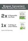 Purina Tidy Cats Breeze Litter System Cat Refill Bundle - 7 91 Lb  Box