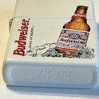 2000 Zippo Lighter Budweiser King Of Beers - Matte White - New Sealed No Box