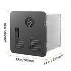 Uimoso Rv Tankless Water Heater Propane Gas Camper 55000btu W  Controller 15x15 