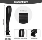6pcs Rooftop Cargo Tie Down Hook Straps  Car Roof Cargo Carrier Door Hooks Car D