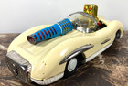 Vintage Asahi Mercedes Benz Space Robot Car Tin Friction Toy Japan Atc Patrol