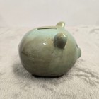 Girls Night Out Ceramic Piggy Bank Teal Reactive Glaze Coin Bank Figurine