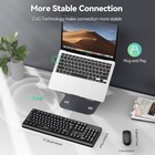 Fullsize Wireless Keyboard Mouse Combo 2 4g Usb Receiver Pc Laptop Desktop