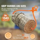 Log Skidding Tongs 32 Inch 2 Claw Log Lifting Tongs Heavy Duty 1543 Lbs