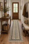 Anatolian Turkish 9ft Hand-knotted Wool Runner Rug In Beige   Ivories