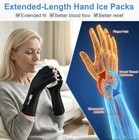 Suzzipad 2pk Hand Ice Pack For Fingers   Forearm  Arthritis Carpal Tunnel Large
