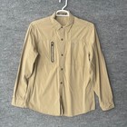 Arc Teryx Mens Long Sleeve Button Up Shirt Khaki Xl Outdoor Hiking Performance