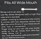 Straw Lid For Hydro Flask Wide Mouth 32 40 Oz  Lids Flexible Handle  2 Pack Blue