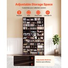 Uimoso 12-tier Media Storage Cabinet With 36 Dvd Organizer Compartments