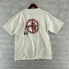 Vintage Native American Tribe Cream T-shirt Single Stitch All Sport Xl 9003 b