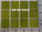 12 - 1  X 1  Iridized Transparent Fern Bullseye Thin 2mm Glass 90 Coe