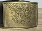 Original Us Civil War Model 1851 Officers Eagle Brass Belt Plate With Belt