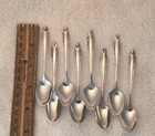 Stradivari By Wallace Sterling Silver Set 8 Demitasse Spoons No Mono 3 7 8 