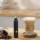 Electric Milk Frother Usb Rechargeable 3 Speeds Handheld Whisk Mixer Stirrer Egg