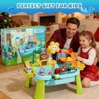Upgraded Toddler Sand Water Table Toy With Electric Water Pump  Kids Sand Blue