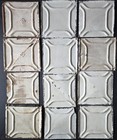 23 Antique Embossed Tin Ceiling Tiles Rusty Patina Decor Salvage 5 5 -6  Square