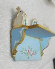Miniature Dollhouse Furniture Plate Rack With Bunny Corbels
