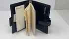 Filofax Vintage Black Leather Agenda Organizer With Zip And Box New