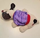 1985 6 Vintage Spotted Pound Puppies Lot   1 Large With Jacket  4 Medium  1 Mini