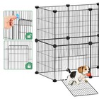 12pc Portable Pet Playpen Puppy Dog Fences Gate Home Indoor Assembled Fence Cage