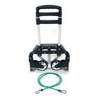 Luggage Aluminum Folding Cart Portable Hand Trunk Travel Shopping Trolley 170 Lb