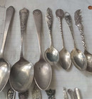 Lot Of 14 Vintage Sterling Silver Spoon   Pin  All Marked Sterling 155 9 Grams