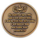 Psalm 91 Challenge Coin God Is My Protection Christian Faith Reminder