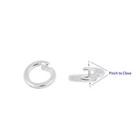 2 Sterling Silver Open Pinch Locking Jump Ring 8mm 16ga   1 3mm  51862