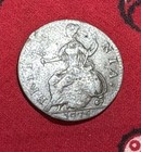 Authentic 1775  George Iii Revolutionary War Non-regal Colonial Halfpenny Better