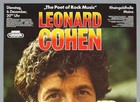 Leonard Cohen     Rare Vintage Original Mainz  Germany 1977 Concert Poster