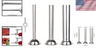 Durable Stainless Steel Sausage Stuffer Set  Dishwasher Safe - Size 5 Compatible