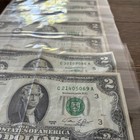Lot Of 9  2 Dollar Bill 1976 Rare Misprints  Some Uncirculated