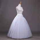 Crinoline Hoopless Underskirt 4 Layer Petticoat Skirt For Bridal Wedding Dress