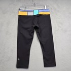 Lululemon Wunder Under Crop Leggings Womens 8 Black Low Rise Skinny Yoga Active