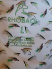 Rhoback - Fly Fishing Lures Print Mens L Golf Polo Shirt
