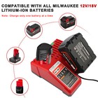 N18 Rapid Charger For Milwaukee 48-59-1812 M12-18c Li-ion 12v-18volt M18  bn 