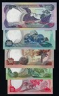 Portugal Angola Complete Set 20  50   100   500   1000 Escudos 1972 Xf-unc