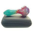 4  tobacco Pipe Glass Smoking Pipe Gorgeous Bowl Collectible Handmade Pipes Box